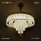 Qulik Modern Candle Crystal Chandelier Decoration Pendant Hanging 5 layer 3 color LED Ceiling Light (QL-T96-500)