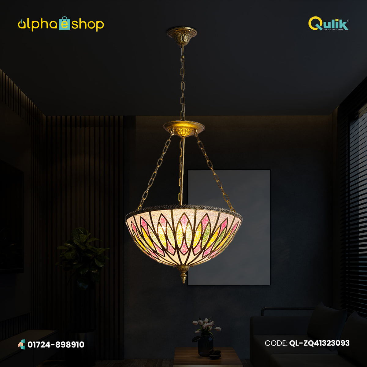 Qulik Modern Chandelier Decorative Hanging Turkish Style Ceiling Light (QL-ZQ41323093)