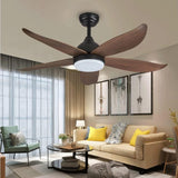  Qulik Q-6527-W 56-Inch Modern Decorative Ceiling Fan with ABS Blades and Underlight in Wooden Grain