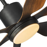 Qulik 66 Inch Modern Decorative Silent ABS Blade Under light with Remote Ceiling Fan (Dark Wood Grain) Q-6507-DW