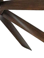 Qulik Q-6522-DW 60-Inch Modern Decorative Ceiling Fans with ABS Blades and Underlight in Dark Wood