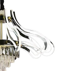 Qulik Chandelier Luxury classic decorative Crystal 6 LED Lamp Ceiling Lights (QL-3389-6)