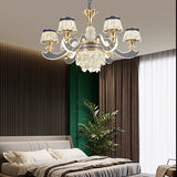 Qulik Crystal Chandelier Luxury Decorative 8 LED Lamp Ceiling Lights (QL-8866-8)