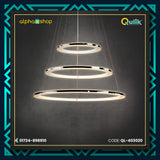 Qulik Modern Chandelier Hanging Stainless Steel Ring LED Ceiling Light (QL-403020)