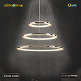Qulik Modern Chandelier Hanging Stainless Steel Ring LED Ceiling Light (QL-403020)