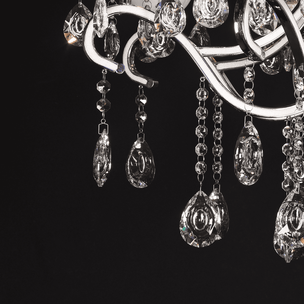 Qulik Modern Luxury Crystal Chandelier Pendent 8 Lamp