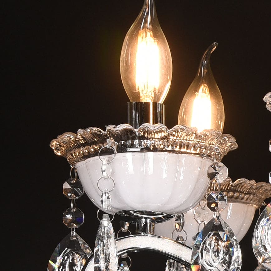 Qulik Modern Luxury Crystal Chandelier Pendent 8 Lamp