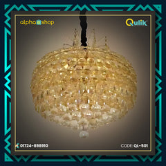 Qulik Modern Nordic Chandelier Decorative Hanging Crystal Apple LED Ceiling Light (QL-501)