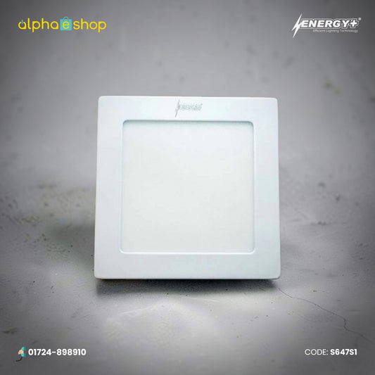 Energy Plus 647 - 12W Square LED Surface Panel Light (White) | S647
