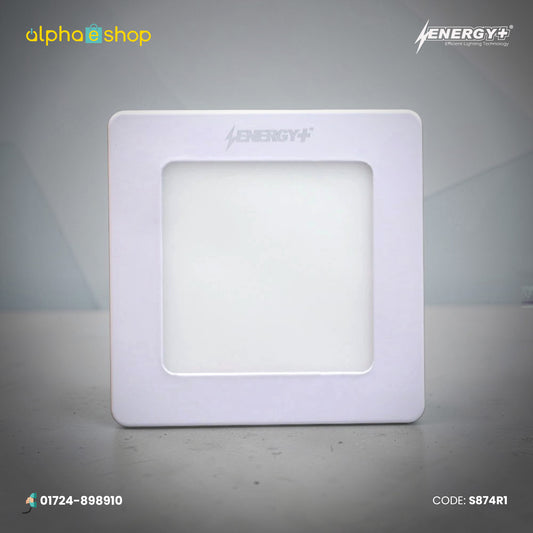Energy Plus 874 - 6W Square LED Surface Panel Light (White) | S874