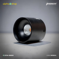 Energy Plus 1160 - 7W LED Surface Spot Light (Black) | SS1160