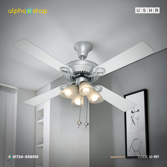 Usha Fontana Lotus 50'' ( White Steel) U-197