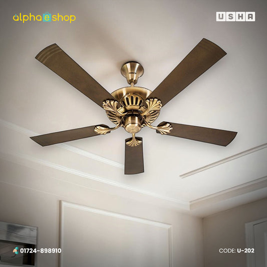 Usha Fontana Maple 50'' (Antique Brass) U-202