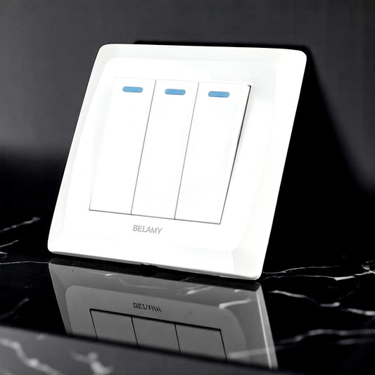 Belamy White 3 Gang 1 Way | BE-131-SW