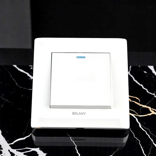 Belamy White 1 Gang 1 Way | BE-115-SW