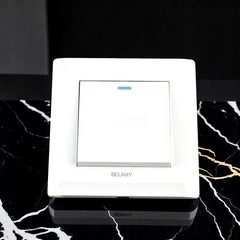 Belamy White 1 Gang 1 Way | BE-115-SW