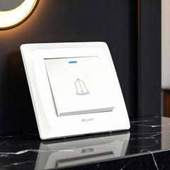 Belamy White Door Bell | BE-117-SW