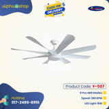 Yamada Alpha 60" White underlight Remote Ceiling fan Y-507