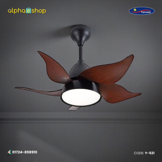 Yamada 38" Dark Brown Underlight Remote Ceiling fan | Y-520