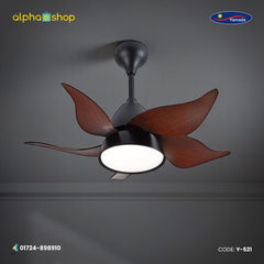 Yamada 38" Dark Brown Underlight Remote Ceiling fan | Y-520