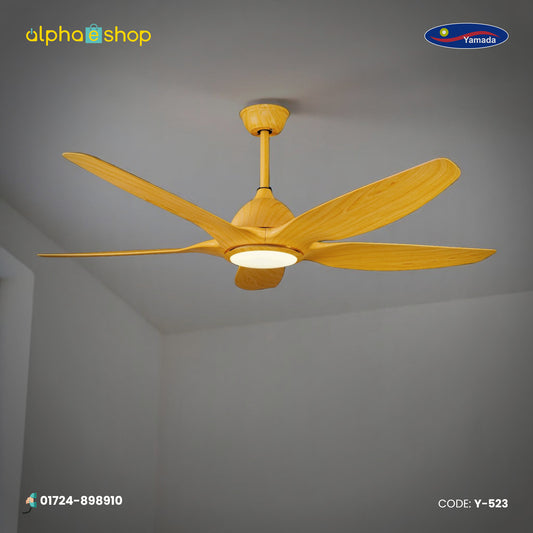 Yamada 60" Pine Wood Underlight Remote Ceiling fan | Y-523