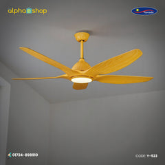 Yamada 60" Pine Wood Underlight Remote Ceiling fan | Y-523
