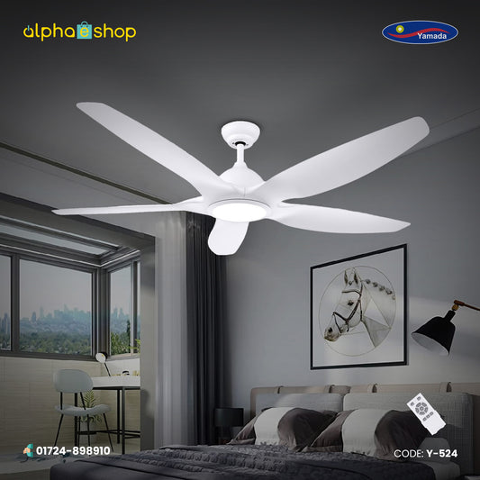 Yamada 60" White Underlight Remote Ceiling fan | Y-524