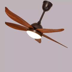 Breezelux 48" Modern Decorative Silent ABS Blade under light Remote Ceiling Fan (Wooden Grain) BL-2529