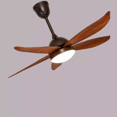 Breezelux 48" Modern Decorative Silent ABS Blade under light Remote Ceiling Fan (Wooden Grain) BL-2529
