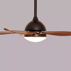 Breezelux 48" Modern Decorative Silent ABS Blade under light Remote Ceiling Fan (Wooden Grain) BL-2529