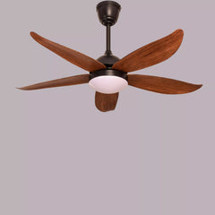 Breezelux 48" Modern Decorative Silent ABS Blade under light Remote Ceiling Fan (Wooden Grain) BL-2529