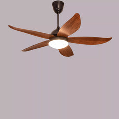 Breezelux 48" Modern Decorative Silent ABS Blade under light Remote Ceiling Fan (Wooden Grain) BL-2529