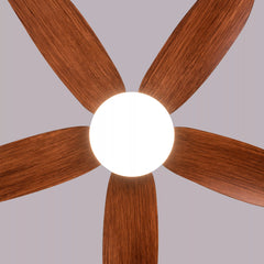 Breezelux 48" Modern Decorative Silent ABS Blade under light Remote Ceiling Fan (Wooden Grain) BL-2529