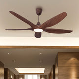 Breezelux Alpha 60" Modern Decorative Silent ABS Blade Underlight with Remote Ceiling Fan (Wood Grain) BL-2370-B