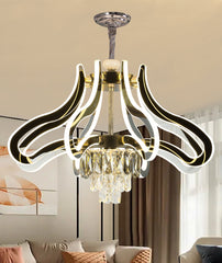 Qulik Chandelier Luxury classic decorative Crystal 6 LED Lamp Ceiling Lights (QL-3389-6)
