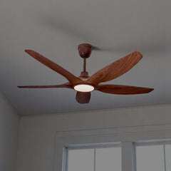 Yamada 60" Dark Wood Underlight Remote Ceiling fan | Y-522
