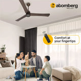 Atomberg Renesa + 48" 28W BLDC motor Energy Saving Anti-Dust Speed Indicator Light Ceiling Fan with Remote Control  ( Earth Brown )  AT-121