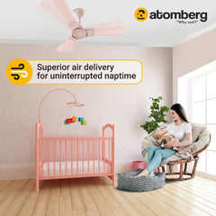Atomberg Erica 48'' 35 Watt BLDC motor Energy Saving Anti-Dust Speed Indicator Light Ceiling Fan with Remote Control  ( Lotus Pink ) AT-111