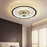 Luxury 42 " Modern Ceiling Fan with 36W led Light, Remote Control Noiseless  Chandelier Fan (Black ) CF - 673
