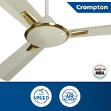 Crompton Aura 36" High Speed Decorative Ceiling Fan (Ivory) C-224