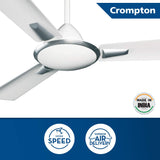 Crompton Aura Premium 56" Ceiling Fan (Silver White) C-219