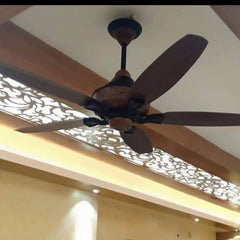 SK Spider 56"   Inverter with Remote Ceiling fan Black Wooden  SK-214