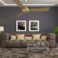 Crompton Aura Prime 56" Ceiling Fan with Anti Dust Technology (Husky Gold) C-220