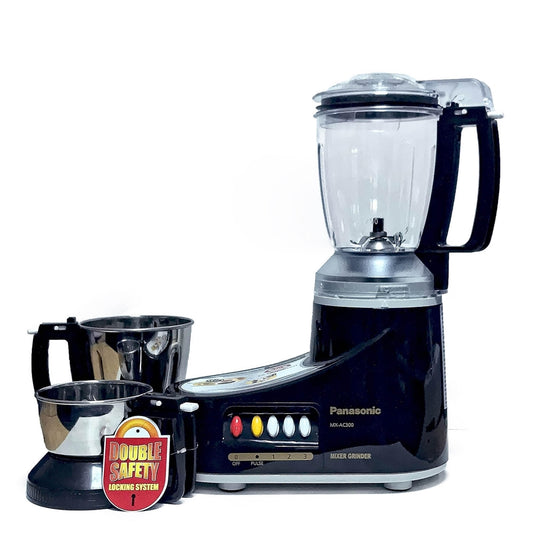 Panasonic MX-AC300 3 In 1 Mixer Grinder  -1000W (Black) PA-1007