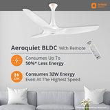 Orient AeroQuite BLDC Energy Saving With Remote 48" (White) O-162