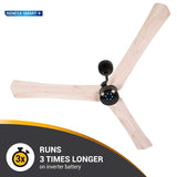 Atomberg Renesa Smart + 48"  BLDC Motor with Remote Energy Saving  IOT Enable Ceiling Fan (Natural Oak Wood) AT-120
