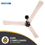 Atomberg Renesa Smart + 48" 35 Watt BLDC Motor with Remote Energy Saving  IOT Enable Ceiling Fan (Natural Oak Wood) AT-120