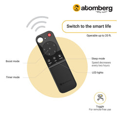 Atomberg Renesa Smart + 48" BLDC Motor With Remote Energy Saving IOT Enable Ceiling Fan (Golden Oakwood) AT-119