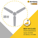 Atomberg Renesa+ 56" 35W BLDC motor Energy Saving Anti-Dust Speed Indicator Light  Ceiling Fan with Remote Control (Pearl White) AT-101 - Ceiling Fan - Best Ceiling Fan Price in Bangladesh  | Alphaeshop.store