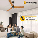 Atomberg Renesa+ 56" 35 Watt BLDC motor Energy Saving Anti-Dust Speed Indicator Light  Ceiling Fan with Remote Control (Golden OakWood) Pack  AT-102 - Ceiling Fan - Best Ceiling Fan Price in Bangladesh  | Alphaeshop.store